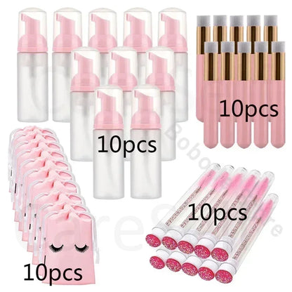 Kit 40 Peças para Limpeza de Cílios e Rosto