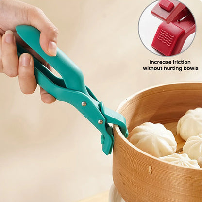Pegador Anti-Queimadura de Silicone para Cozinha – Pinça para Pratos, Tigelas e Panelas Quentes