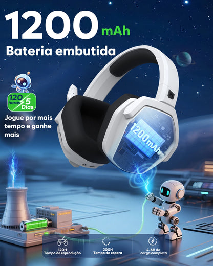 Headset Gamer NUBWO G06 Sem Fio com Base de Carregamento