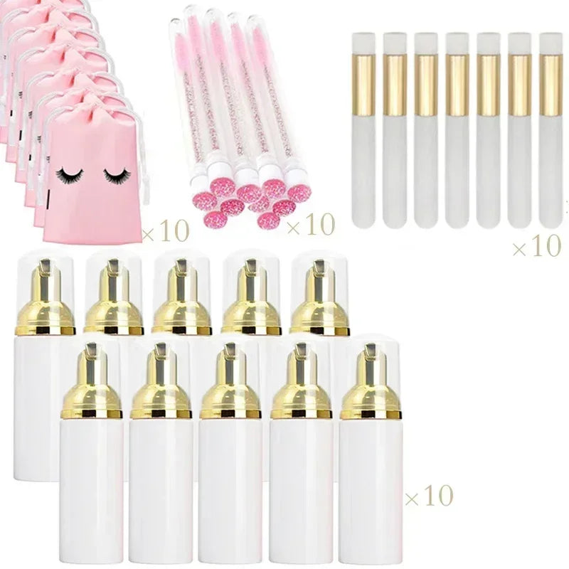 Kit 40 Peças para Limpeza de Cílios e Rosto