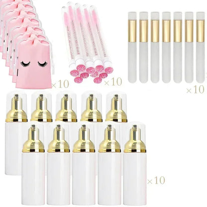 Kit 40 Peças para Limpeza de Cílios e Rosto