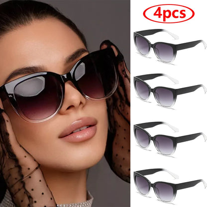 Óculos de Sol Feminino Retrô Cat Eye – Modelo Gatinho Fashion com Lentes Degradê e Proteção UV400