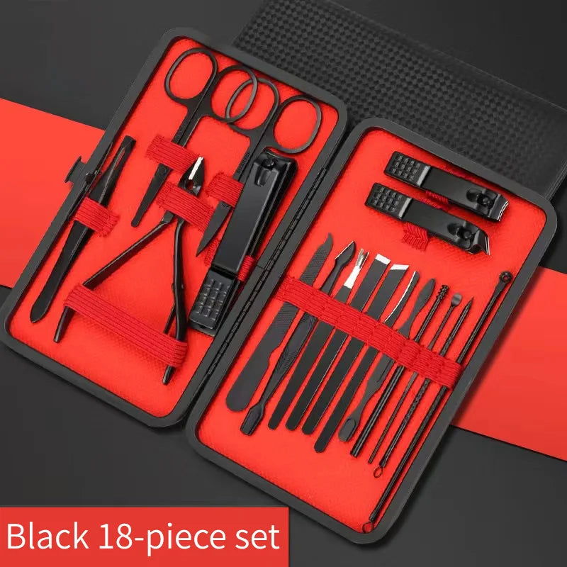 Kit de Cortadores de Unhas e Ferramentas de Manicure