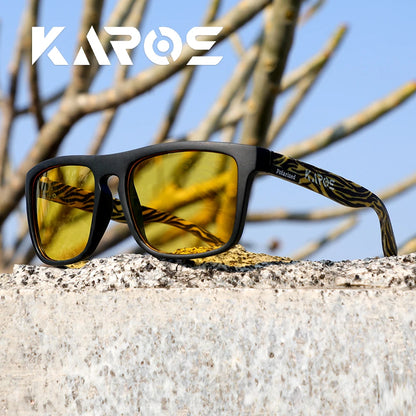 Óculos de Sol Polarizados KAROS Unissex – Antirreflexo para Direção, Esportes ao Ar Livre, Pesca, Ciclismo e Praia com Proteção UV400