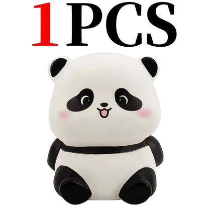 New Panda LED Night Light Living Room Cute Panda Plastic Lamp Bedside Decor Creative Kids Night Light Birthday Gift Decoration